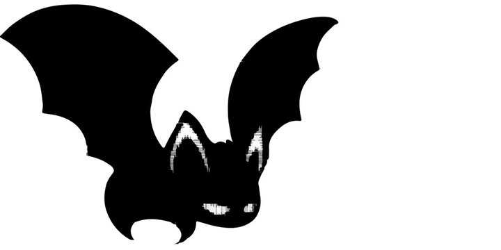 color page bat line art