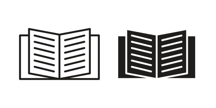Guide icon symbol vector illustration on white background. Flat design.