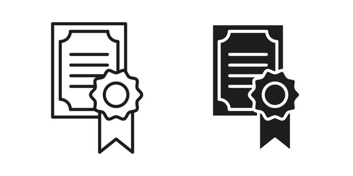 License icon symbol vector illustration on white background. Flat design.