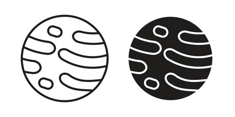 Mercury icon symbol vector illustration on white background. Flat design. © jota