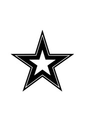 Bold Double-Outline Star Icon with Gradient Shadow on Soft Gray Background &mdash; Premium Symbol for Excellence, Branding & High-Impact Design