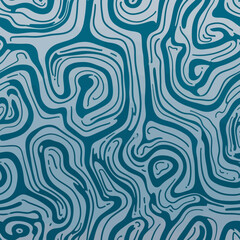Fototapeta premium Teal swirling abstract pattern design.