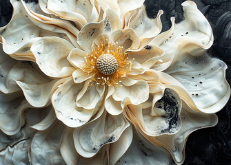 Background illustration with flowers for holiday cards,Generated by AI