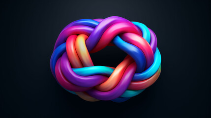 Illustration of a multicolored gradient for design,Generated by AI