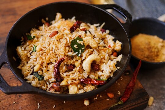 Homemade sesame Rice or Ellu Sadam - Quick one pot meal with leftover rice
