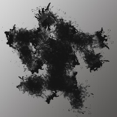 抽象的　水墨画　背景素材