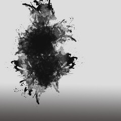 抽象的　水墨画　背景素材