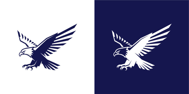 Majestic Flying Eagle Logo Ve...