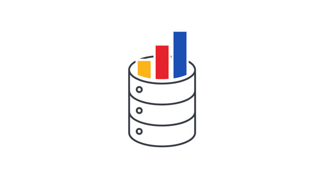 Simple server database storage icon.