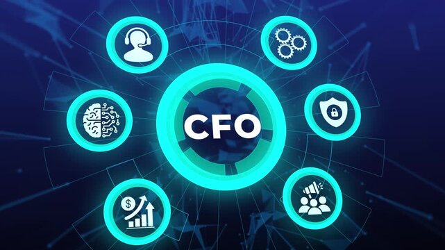 CFO Financial Leadership and Corporate Investment Strategy Management Concept