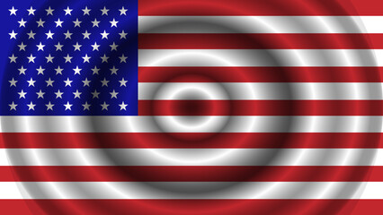 Fototapeta premium Realistic American flag vector with fabric texture, subtle wrinkles, and organic waves. High-quality national symbol of the USA for patriotic design.