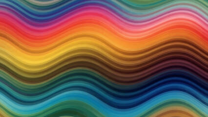 Obraz premium Colorful Wavy Lines Pattern Design Element.