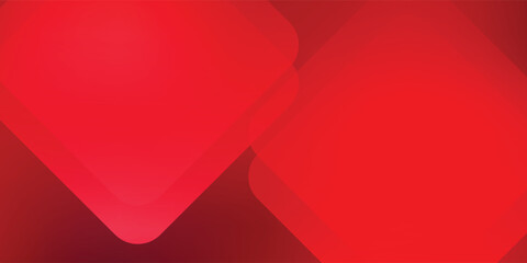 Obraz premium Red Abstract Geometric Background With Smooth Gradient Shapes for Modern Design and Marketing eps10