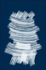 Light brushstrokes against a dark background.