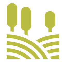 Farm Hills Nature Forest Icon