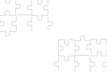 Seamless Black Jigsaw Puzzle Background with Interlocking Pieces 