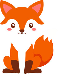 Obraz premium This animal vector illustration features a clean, modern design, using bold lines, contrasting solid colors, and minimalist yet expressive details. Perfect for logos, mascots, stickers, and other crea