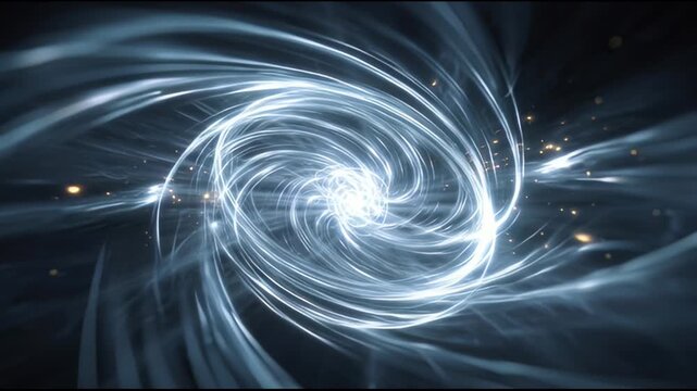 Anime Style Swirling Energy Sphere Power Effect

