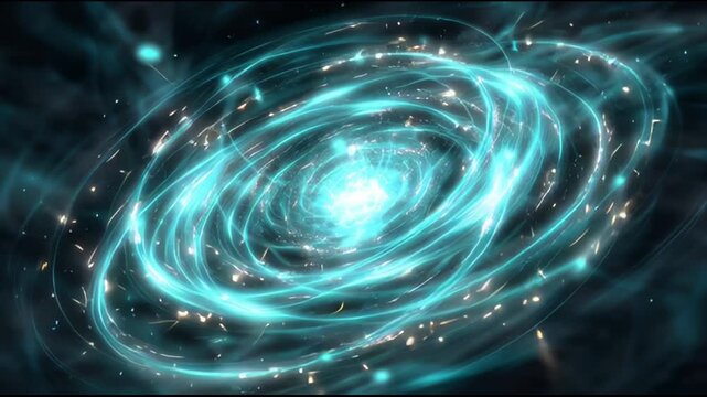 Anime Style Swirling Energy Sphere Power Effect
