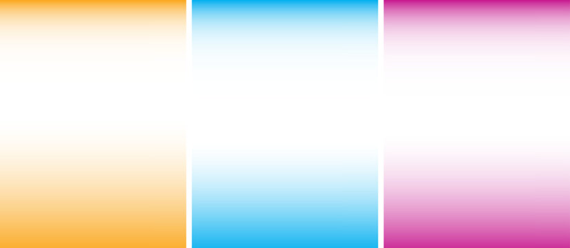 3 gradient color backgrounds with 3 colors