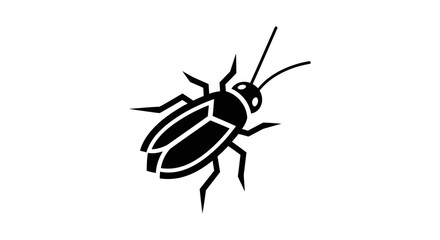 Black cockroach insect pest crawling alone. © LAILATUS