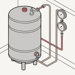 Mechanical Expansion Tank HVAC System Component