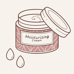 Skincare Moisturizing Cream Jar Hygiene Essential