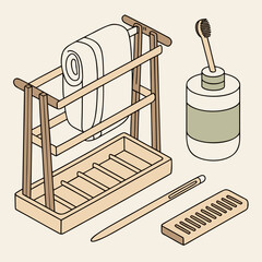 Plastic Free Bathroom Setup - Eco-Friendly Hygiene