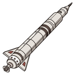 Rocket Booster Segmented Body - Space Vehicle