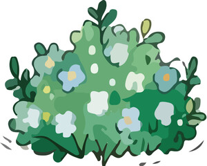 vector illustration of a green tree
