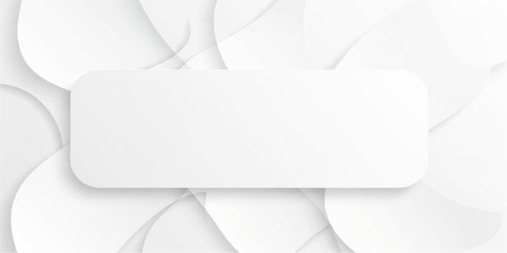 Blank white paper background with 3d shadow and empty sheet template for business card or letter document illustration including an open envelope and frame for message text