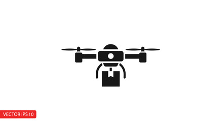 Drone with camera and propellers. © M FAIZAL