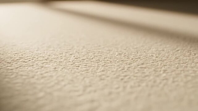 Close up view of textured beige surface with soft shadows