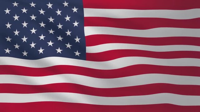 Stars and Stripes: Dynamic Waving U.S. Flag Symbolizing National Pride and Unity