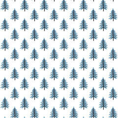 tree mixed seamless pattern