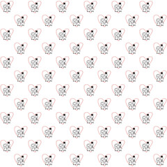 tree mixed seamless pattern