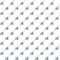 tree mixed seamless pattern