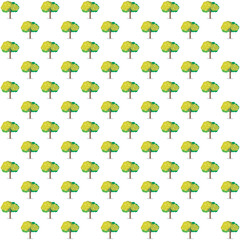 tree mixed seamless pattern