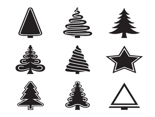 Obraz premium Gorgeous tree decor silhouette for beautiful home and garden graphics