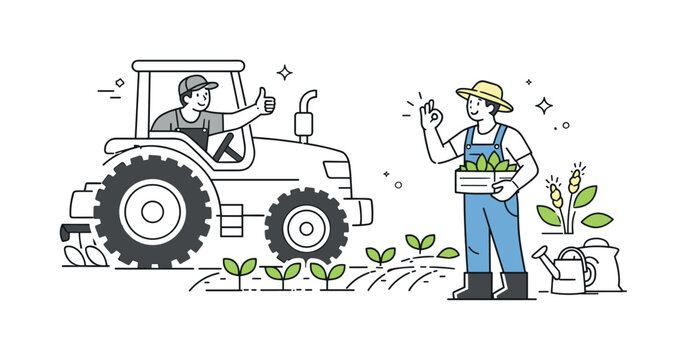 Tractor Driver Graphics