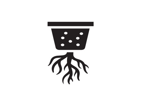 Abstract roots kit with creative flowing line art