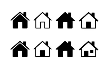 Simple House Icons Collection
