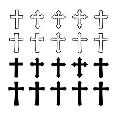 Fototapeta premium Simple Crosses Collection