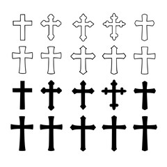 Fototapeta premium Simple Crosses Collection