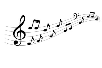 Simple Music Notes Design