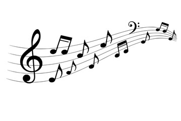 Simple Music Notes Design
