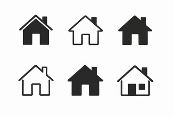 Simple House Icons Set