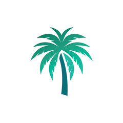 Obraz premium Modern Palm Tree Logo Design