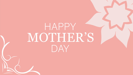  Happy Mother's Day greeting card with a beautiful blossom flower background.  © vectorassets