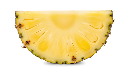 Slice of pineapple, tropical fruit, sweet and juicy, healthy food, ingredient for cocktails, desserts and cooking, exotic taste